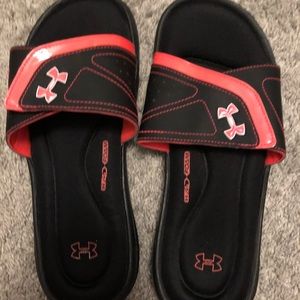 Under armor slide on sandals